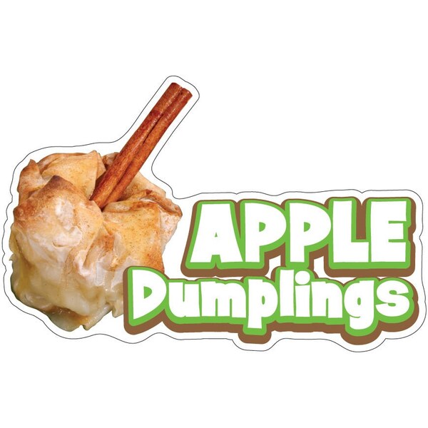 Apple Dumplings Decal Concession Stand Food Truck Sticker, 16" x 8", D-DC-16 Apple Dumplings19